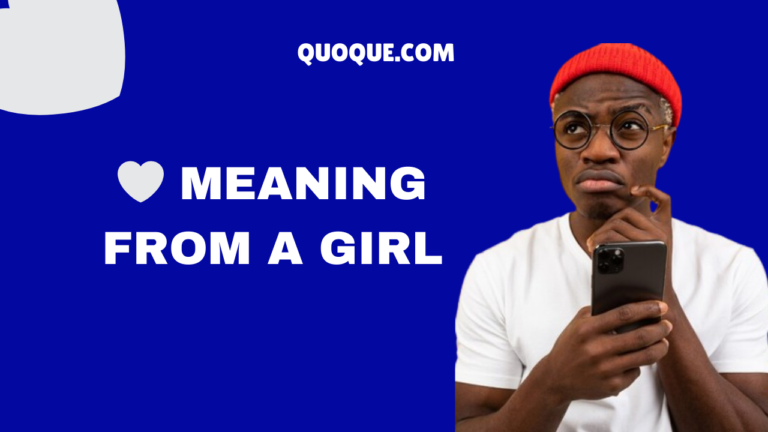 What does 🤍 Mean from a Girl